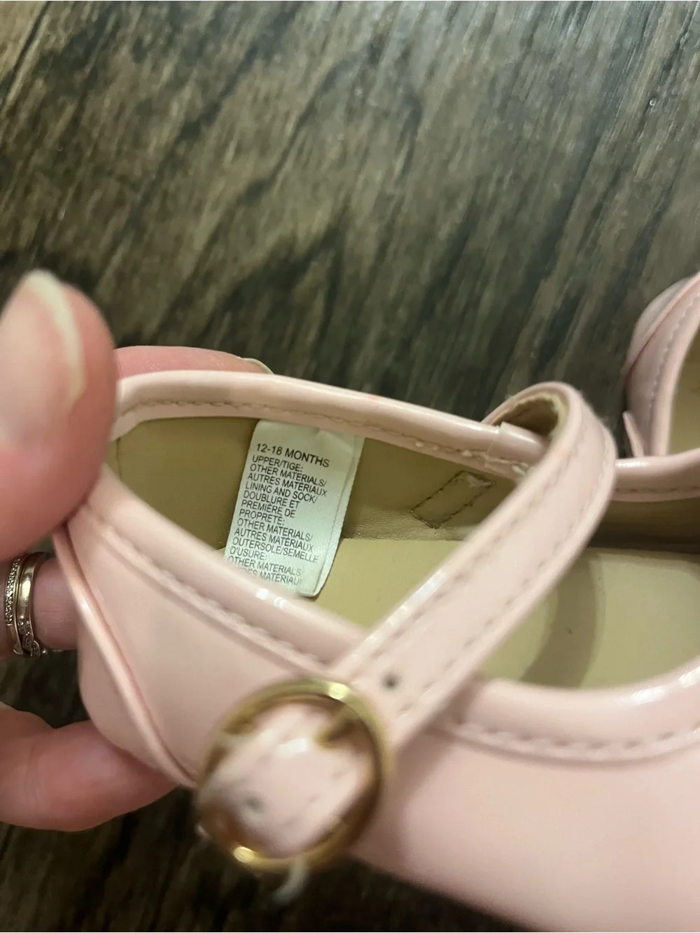 Janie and Jack Light Pink Patent Mary Jane Bow Shoes